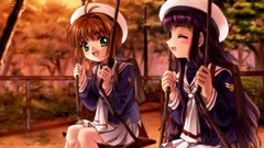 Anime kinomoto sakura daidouji tomoyo clamp Cardcaptor Sakura