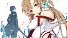 Anime kirigaya kazuto sword art online yuuki asuna