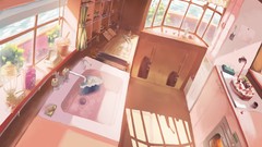 Anime kitchen oven artwork