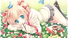 Anime little Kamikita Komari ao