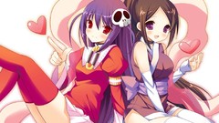 Anime long hair anime girls brown eyes school uniforms elsea de 