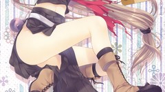 Anime long hair anime girls school uniforms short hair ookami 