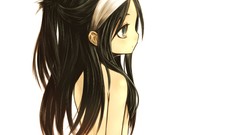 Anime long hair black hair nude kotoba noriaki Simple 