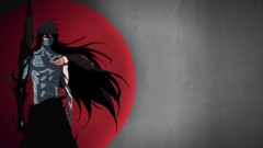 Anime long hair bleach kurosaki ichigo black hair mugetsu anime 