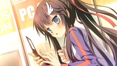 Anime long hair game cg narumi yuu Naka no Hito Nado Inai