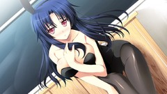 Anime makoto cleavage yuuki bunny suit bent over Makino Honoha