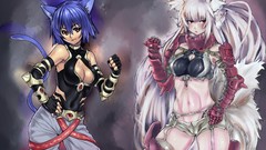 Anime Manga anime girls animal ears Houtengeki (artist)