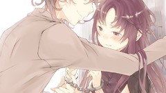 Anime Manga handcuffs anime girls mirai nikki artwork Uryuu 