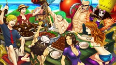 Anime Manga monkey d luffy cheers Chopper tribute Nico Robin 