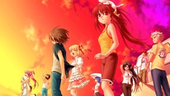 Anime Manga red eyes Zen little anime girls little busters 