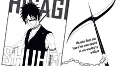 Anime Manga Swords bleach Quotes grayscale Hisagi Shuuhei