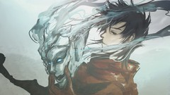 Anime masks ergo proxy black hair anime boys Vincent Law