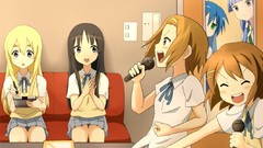 Anime microphones akiyama mio k - on lucky star izumi konata 