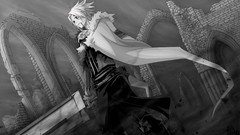Anime monochrome Swords d gray-man allen walker anime boys