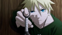 Anime Naruto blue eyes shippuden kunai anime boys upscaled