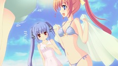 Anime nekomimi pangya kooh bikini vectors school swimsuits