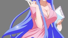 Anime nurse long hair animal ears cleavage vectors desu Simple 