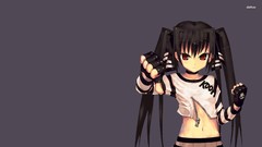 Anime pangya kooh Simple Background punk girl
