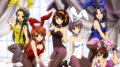 Anime pantyhose asahina mikuru nagato yuki suzumiya haruhi 