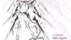 Anime parody black rock shooter Gundam Wing White Rock Shooter