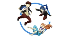 Anime Penguins anime girls school uniforms mawaru penguindrum 