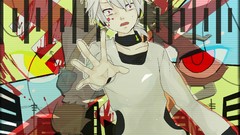Anime pink eyes crying vocaloid Konoha