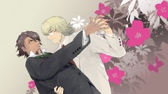Anime pink flowers dancing barnaby brooks two boys shounen-ai 