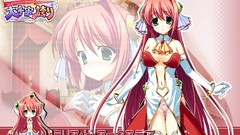 Anime pink hair anime girls green eyes yuuki hagure ecchi 