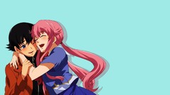 Anime pink hair mirai nikki gasai yuno Amano Yukiteru