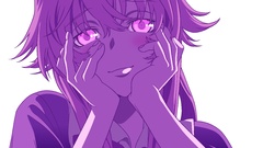 Anime pink hair pink eyes anime girls mirai nikki gasai yuno 