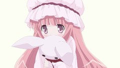 Anime pink hair pink eyes anime girls ro-kyu-bu stuffed animals 