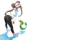 Anime Pokemon anime girls rosa snivy see-through