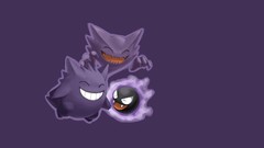 Anime Pokemon gastly haunter Simple Background Gengar