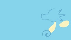 Anime Pokemon minimalistic horsea