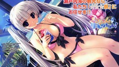 Anime prism duplicate cleavage bikini swimsuits Aina
