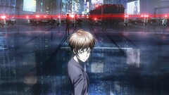 Anime psycho-pass tsunemori akane artwork portrait display gun