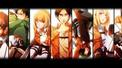 Anime red eyes anime girls goggles mikasa ackerman shingeki no 