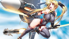 Anime red eyes anime girls mahou shoujo lyrical nanoha mahou 