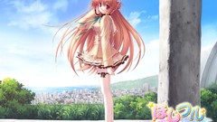 Anime red eyes long hair seifuku ikegami akane hoshiful thigh 