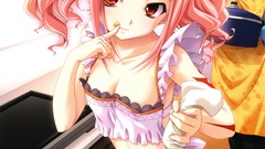 Anime red eyes pink hair anime girls code geass Alstreim Anya 