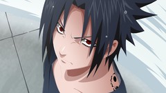 Anime red eyes uchiha sasuke sharingan naruto shippuden looking 