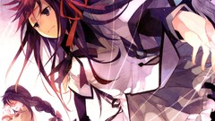 Anime Ribbons anime girls crying braids mahou shoujo madoka 