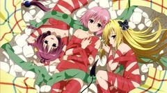 Anime Ribbons blondes pink hair long hair anime girls short 