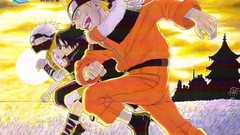 Anime running uchiha sasuke uzumaki naruto haruno sakura naruto 