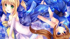 Anime saber anime girls fate stay night fate series mahou 