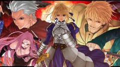 Anime saber anime girls fate stay night fate zero gilgamesh 