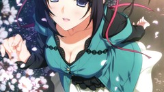 Anime sakura Ribbons blue eyes huge boobs Kimi to Issho ni 