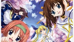 Anime sakura Ribbons seifuku cherry blossoms animal ears da 