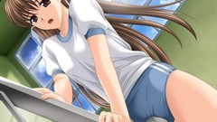 Anime schoolgirls anime girls brunettes hentai masturbation