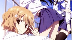 Anime schoolgirls skirts anime girls school uniforms hanasaku 